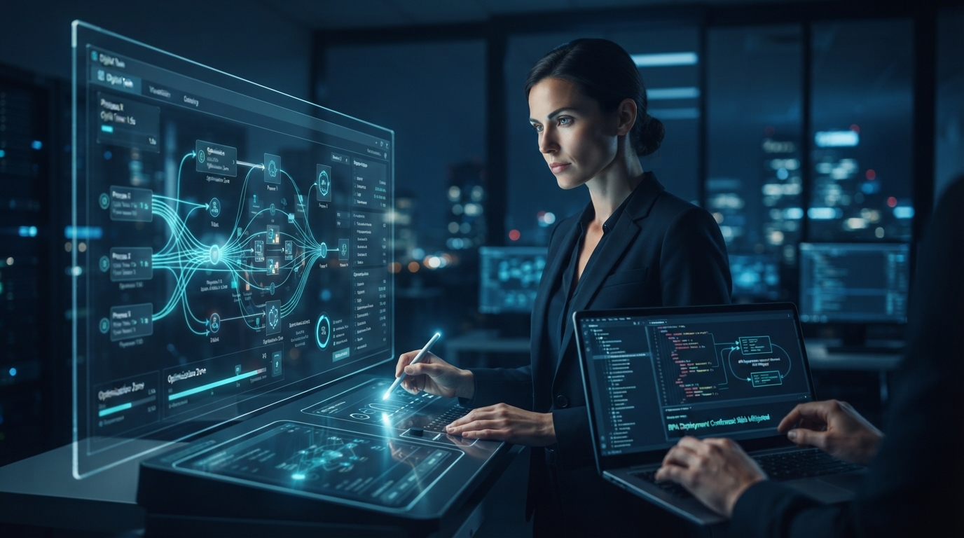 Editorial illustration for A Decision Framework for Using Digital Twins with RPA