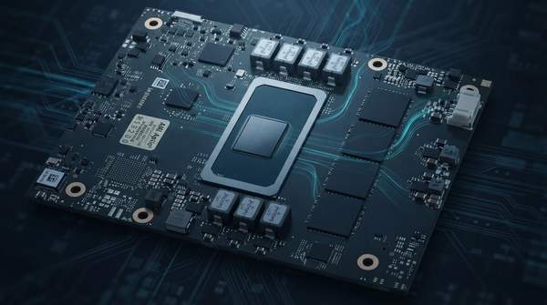 Editorial illustration for Specialized Edge AI Processors for Low-Latency Industrial Automation