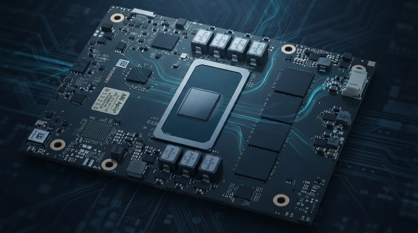 Editorial illustration for Specialized Edge AI Processors for Low-Latency Industrial Automation
